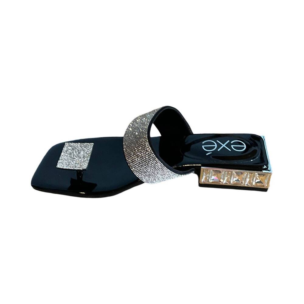 NEW EXE women's summer sandals in black/silver